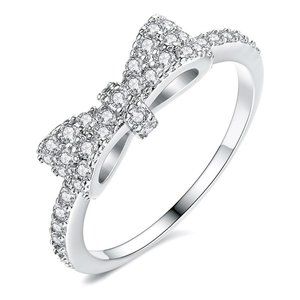 CZ Bow Ring